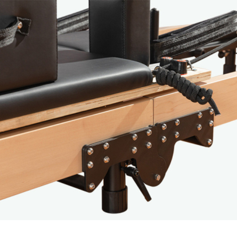 Premium Maple Pilates Reformer — Adjustable Leg Elevation Design