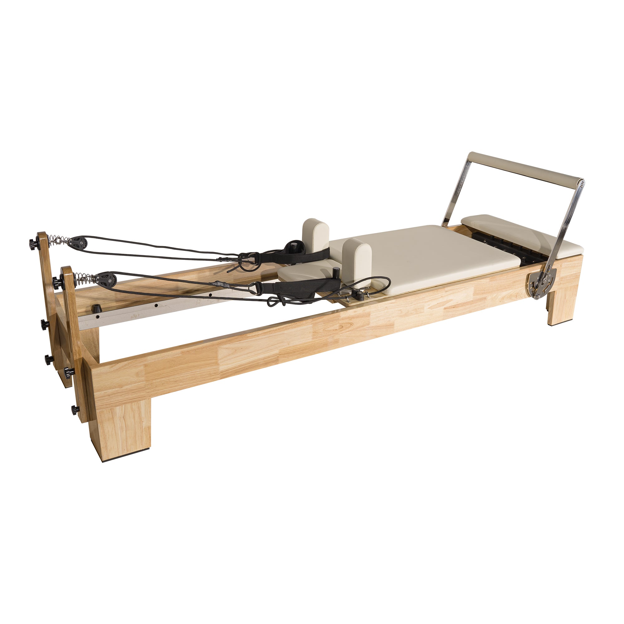 Classic Pilates Wood Reformer White