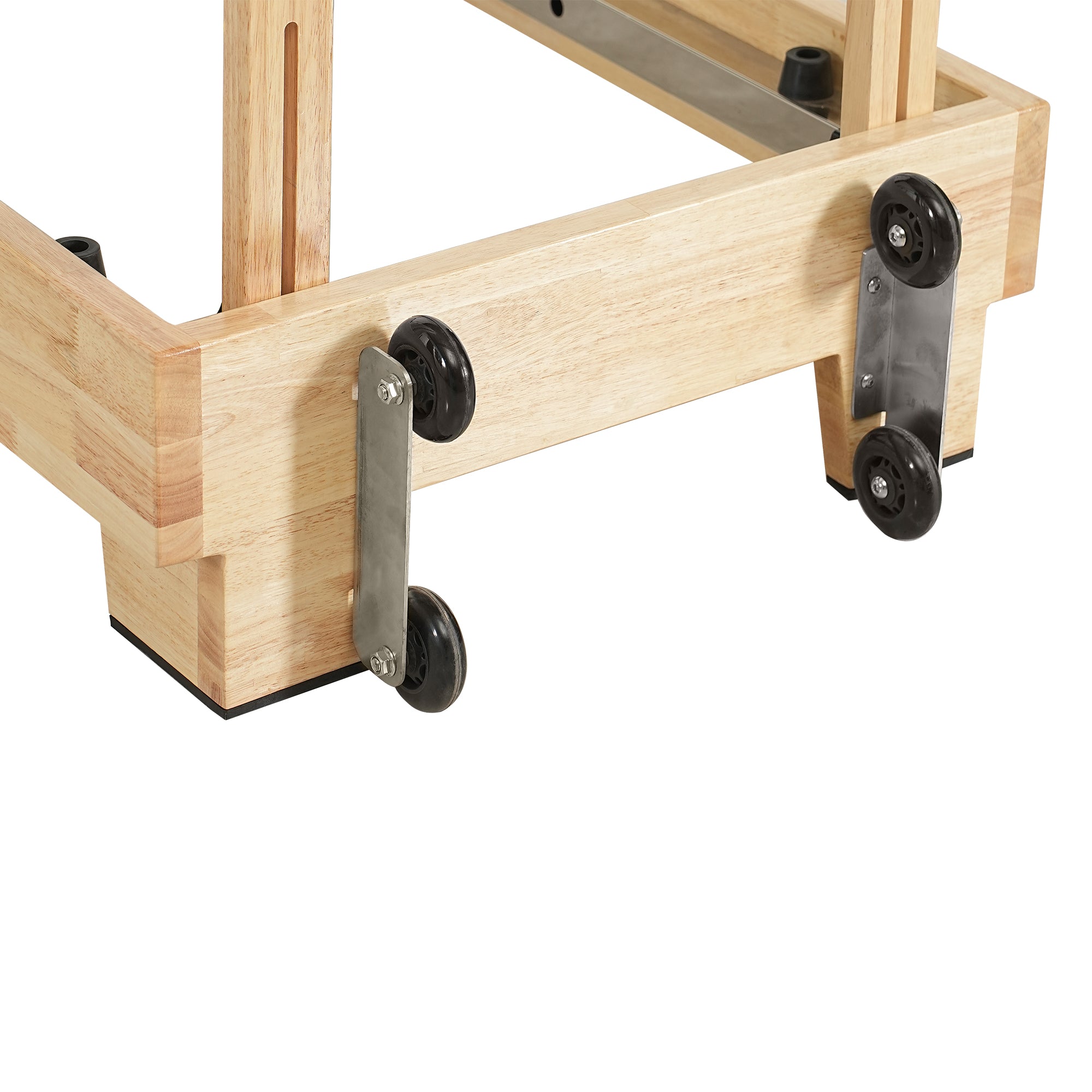 Collapsible Classic Pilates Reformer wooden legs Gray