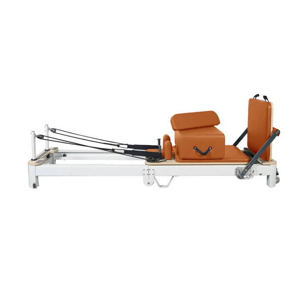 Folding Pilates Aluminum Alloy Reformer Orange