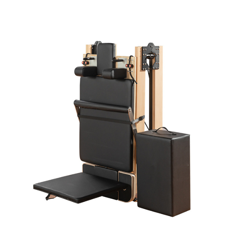 Premium Maple Pilates Reformer — Adjustable Leg Elevation Design